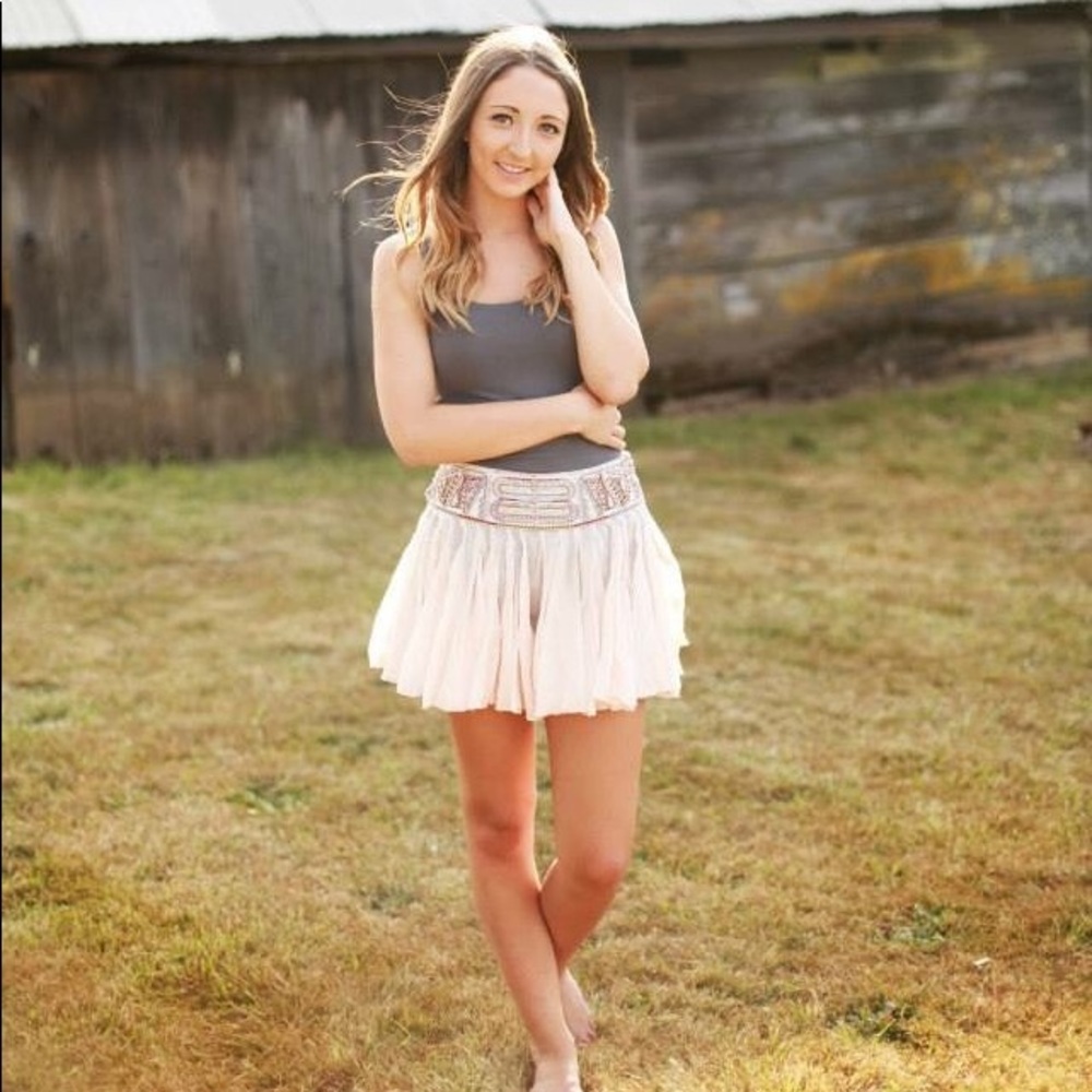Free People Beaded Skirt